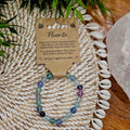 Fluorite Crystal Bead Bracelet Medium