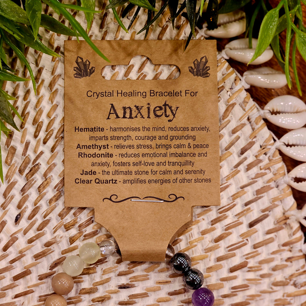 Anxiety Crystal Bead Bracelet