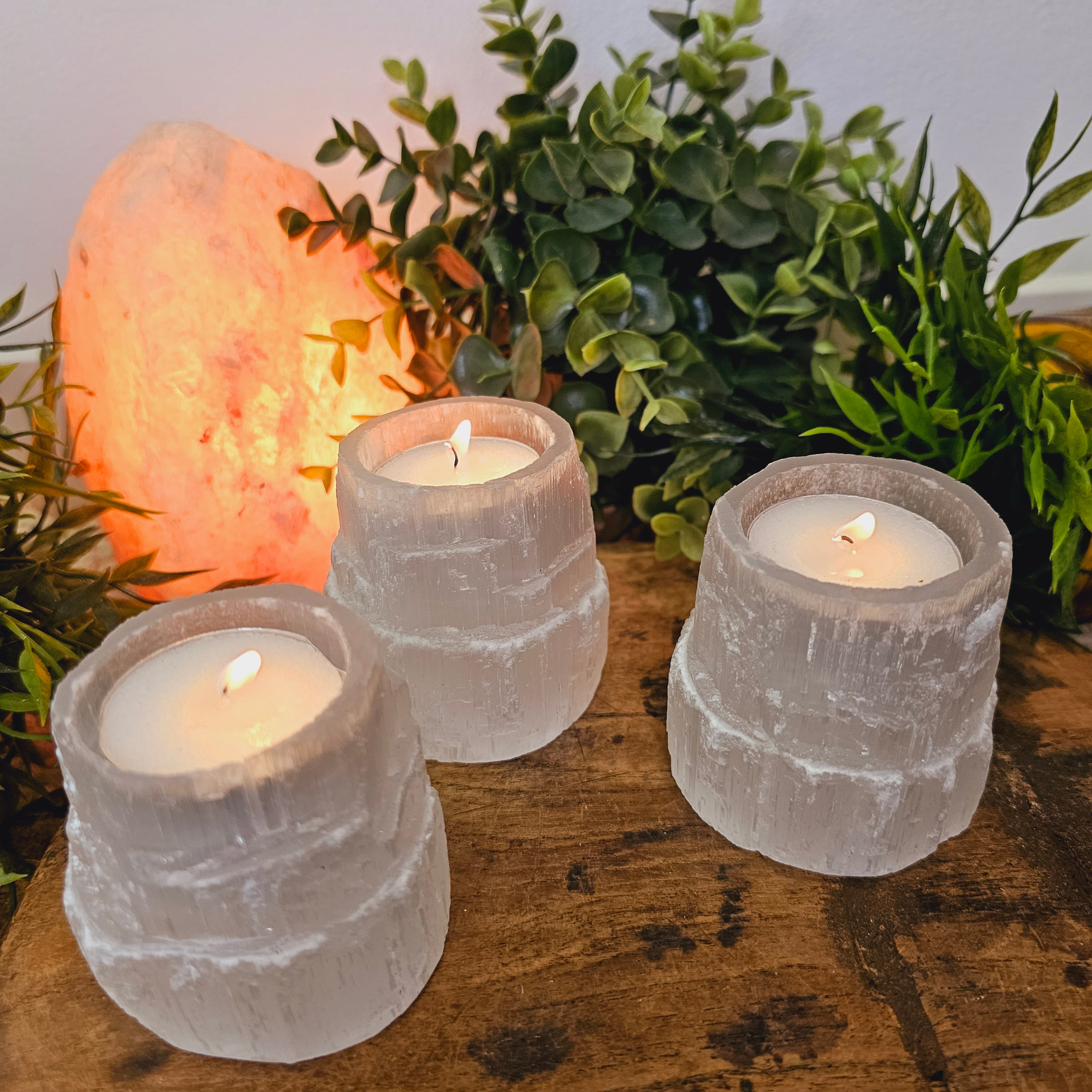 Selenite Natural Tea Light Holden's