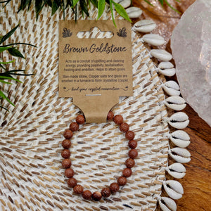 Brown Goldstone Bracelet