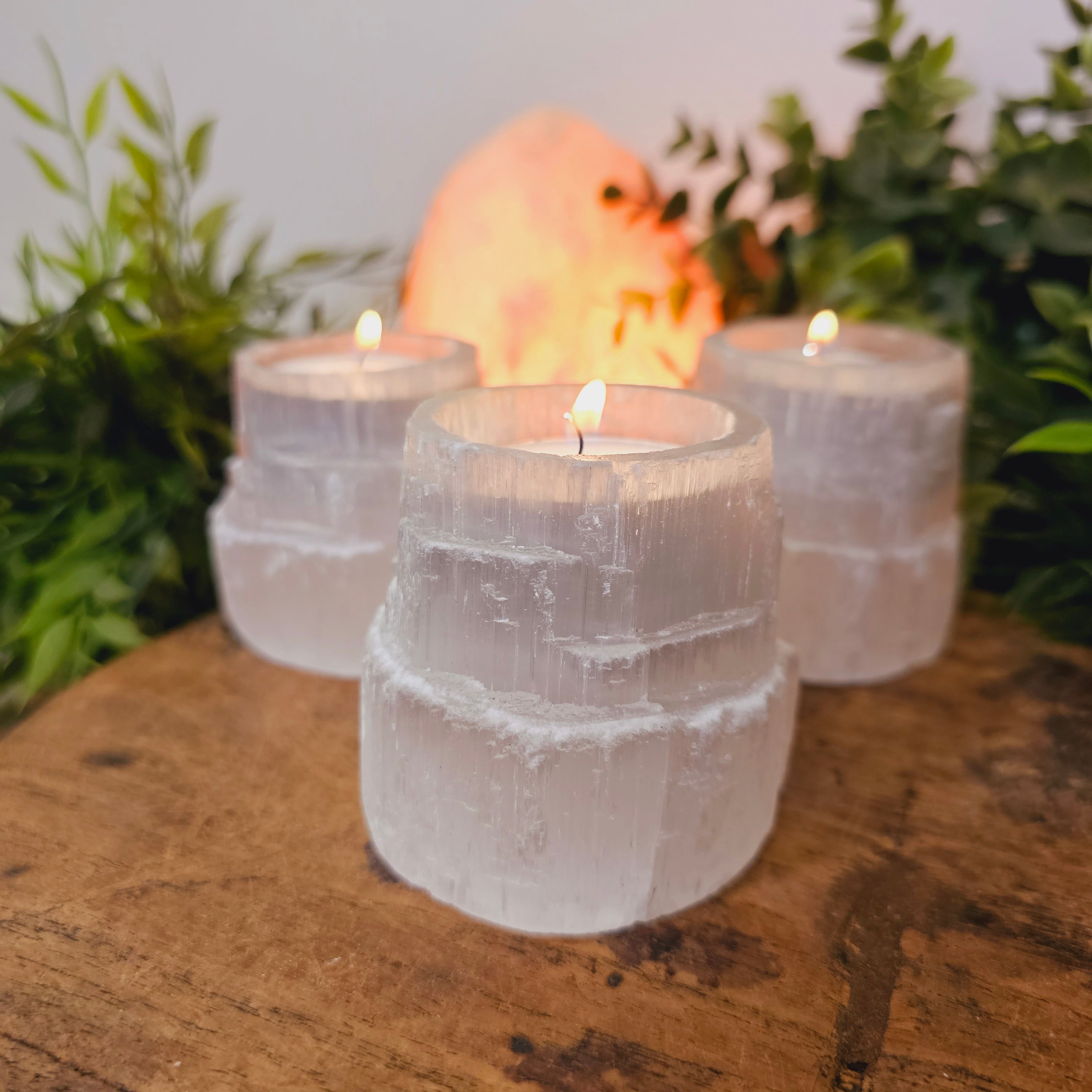 Selenite Natural Tea Light Holden's