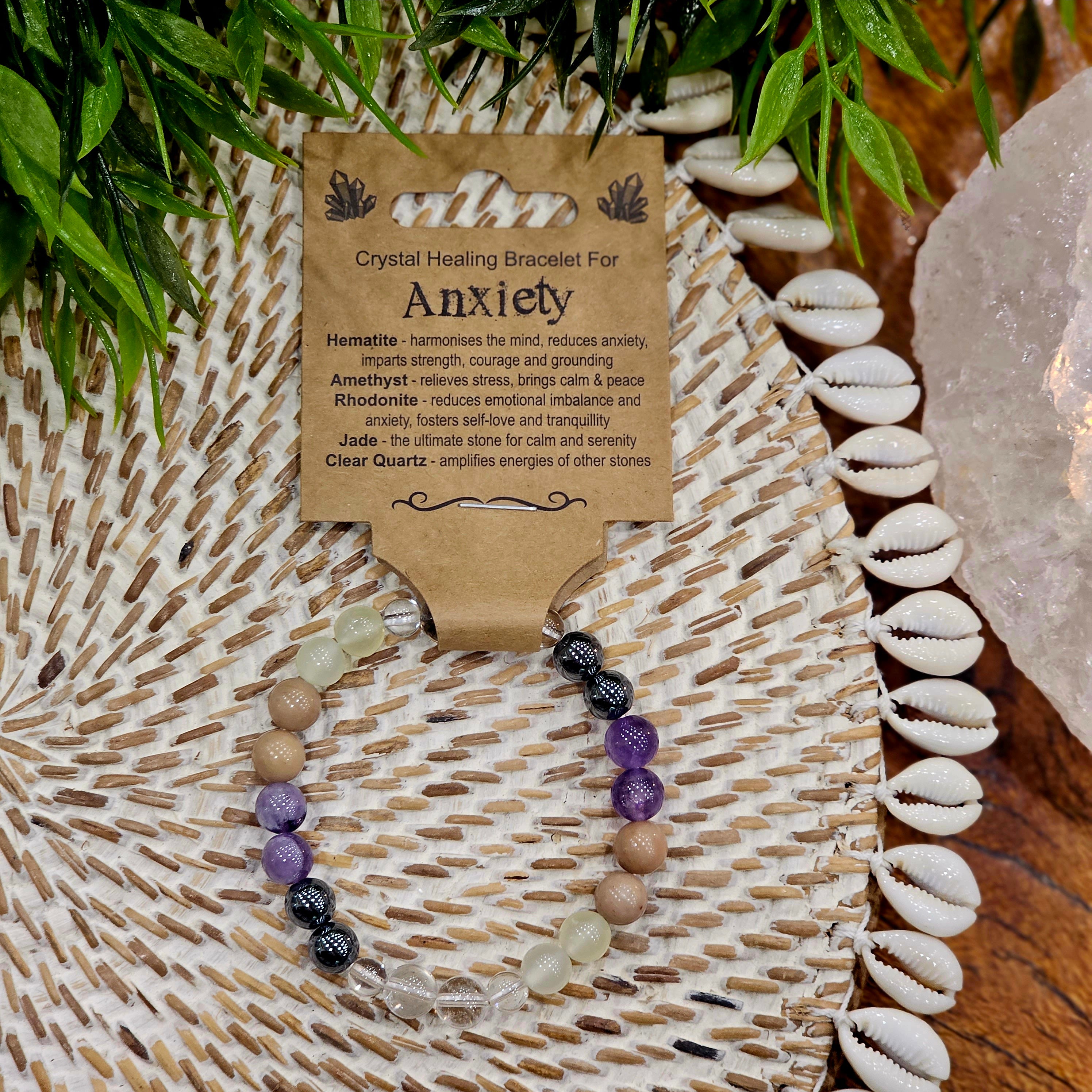 Anxiety Crystal Bead Bracelet