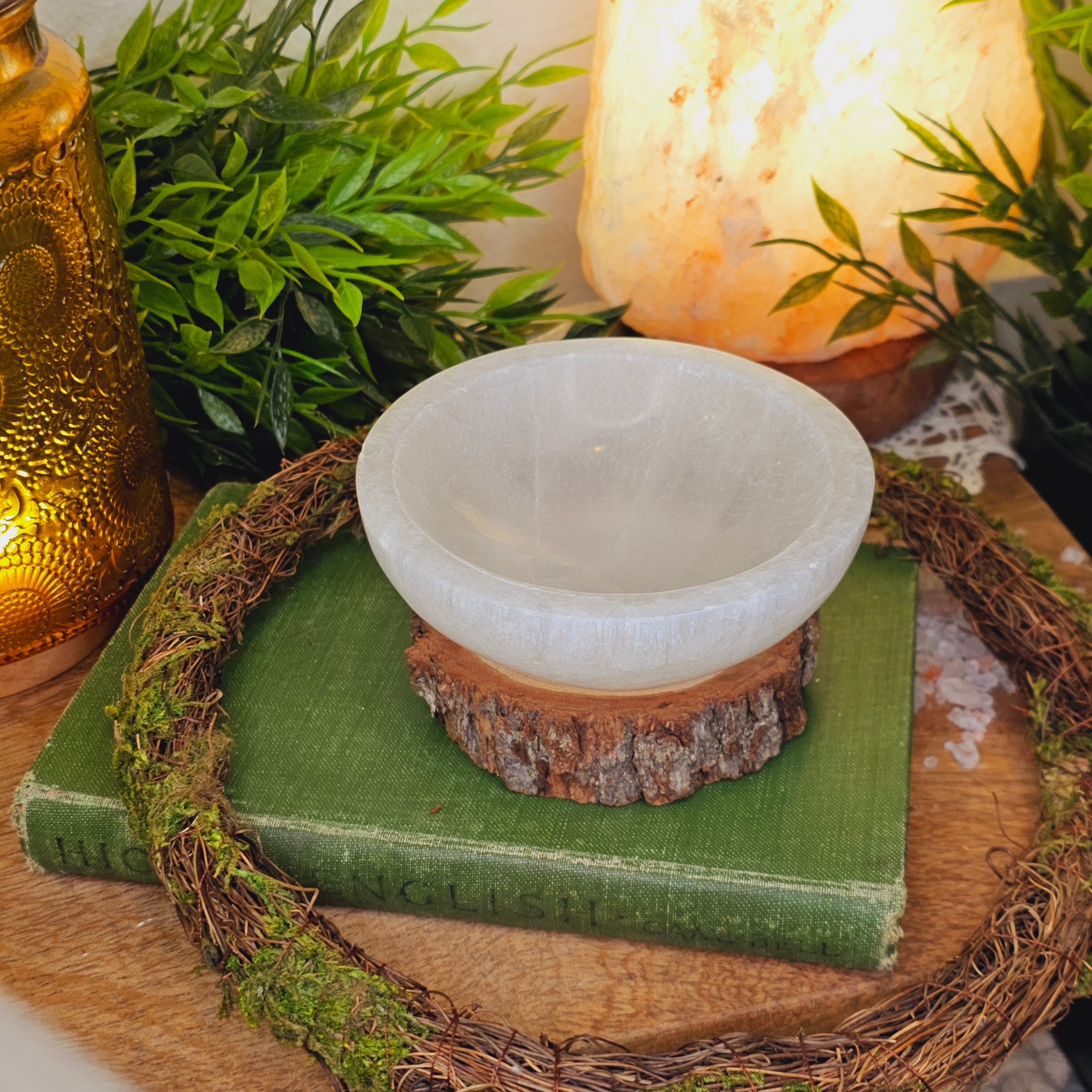 Round Selenite Bowl