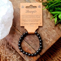 Shungite Crystal Bead Bracelet Medium