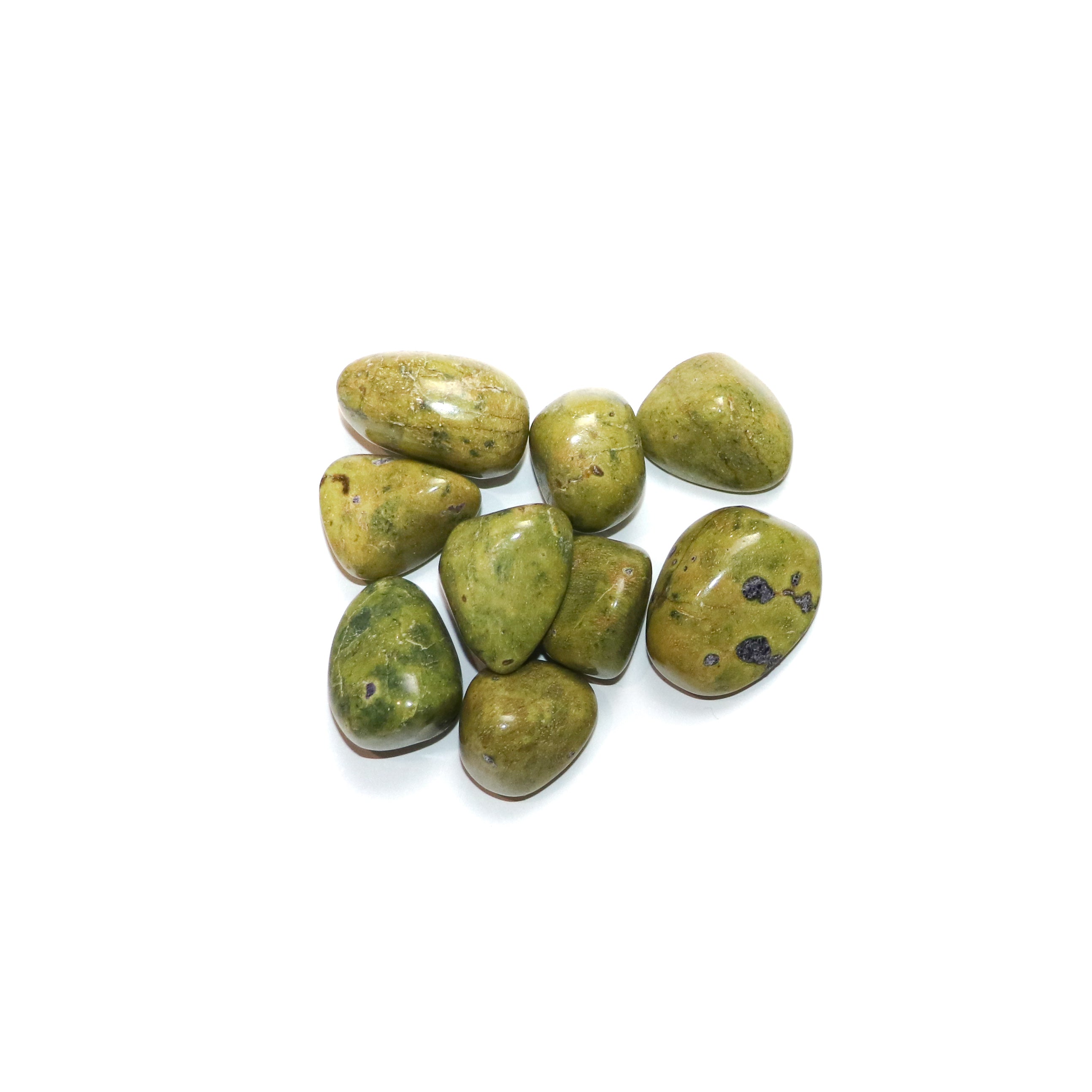 Stichtite and Serpentine Tumbled