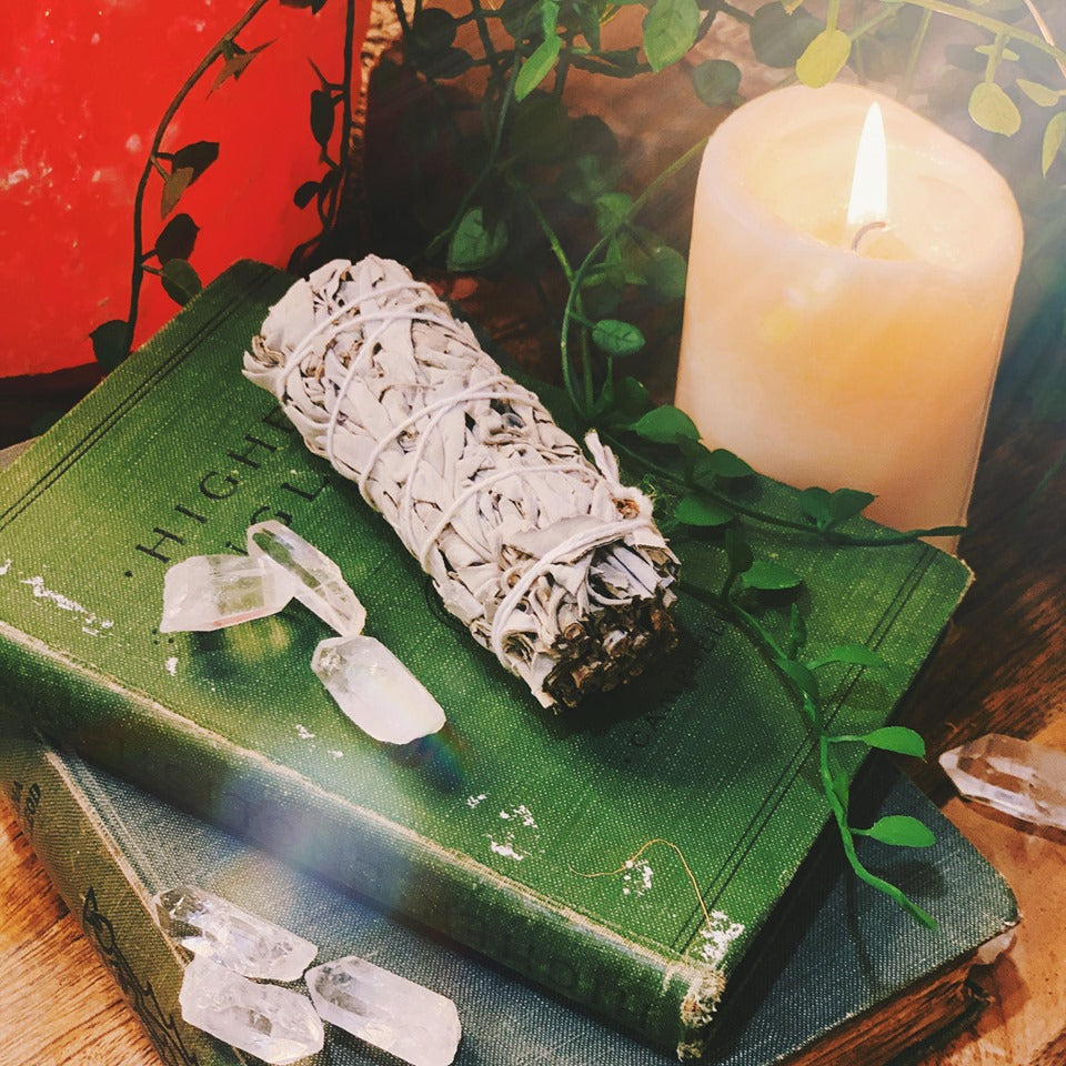Small White Sage Smudge Stick 11cm