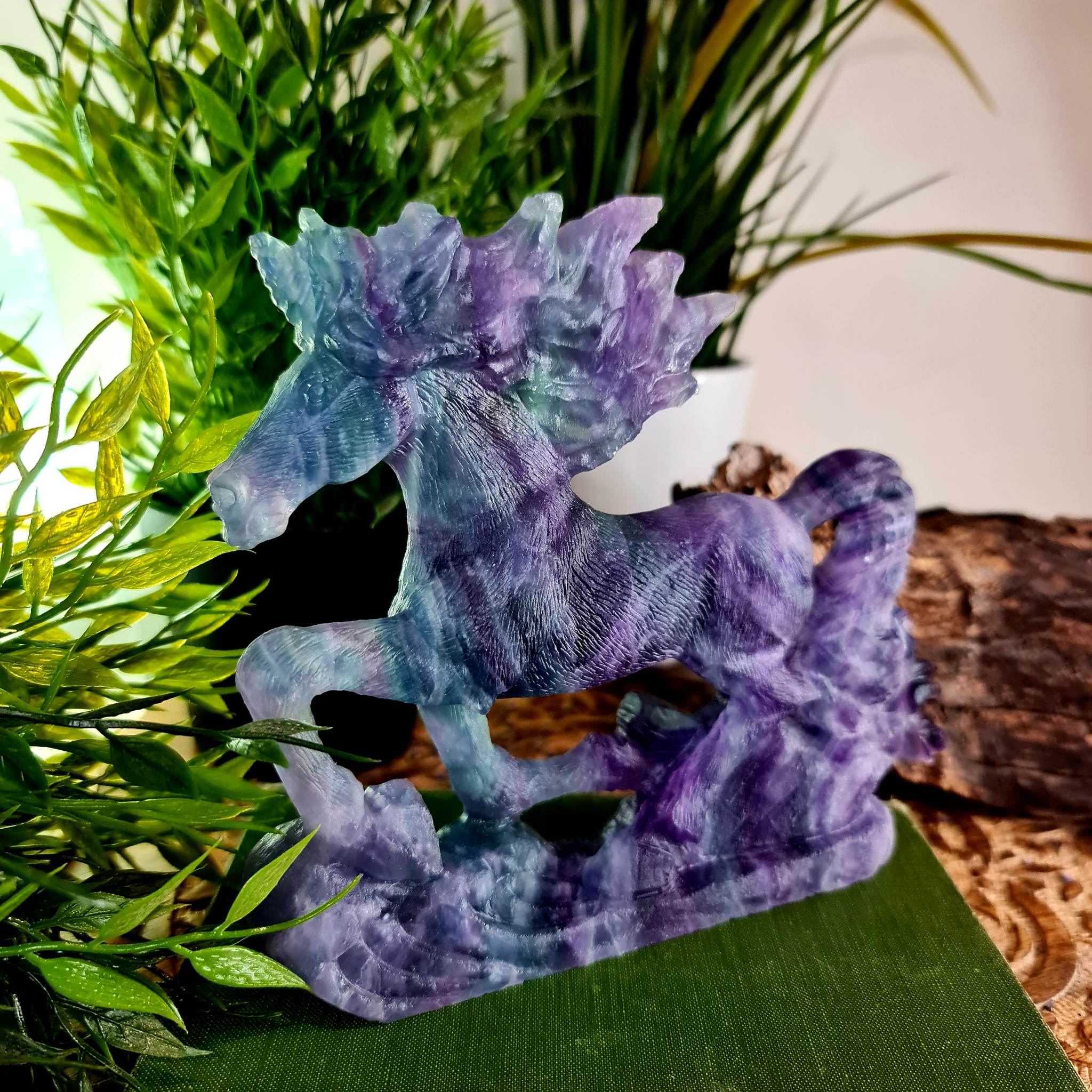 Fluorite Carved Horse