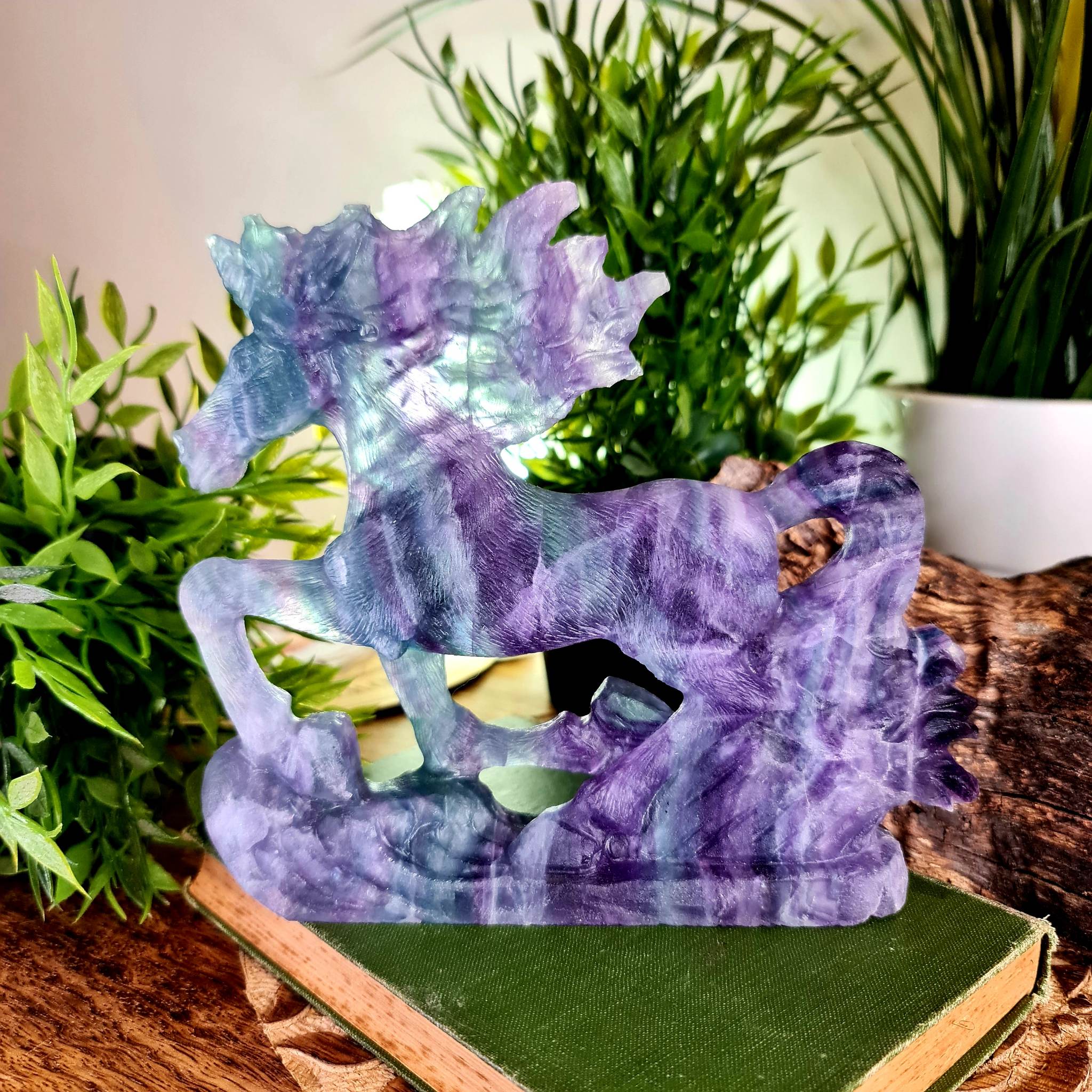 Fluorite Carved Horse
