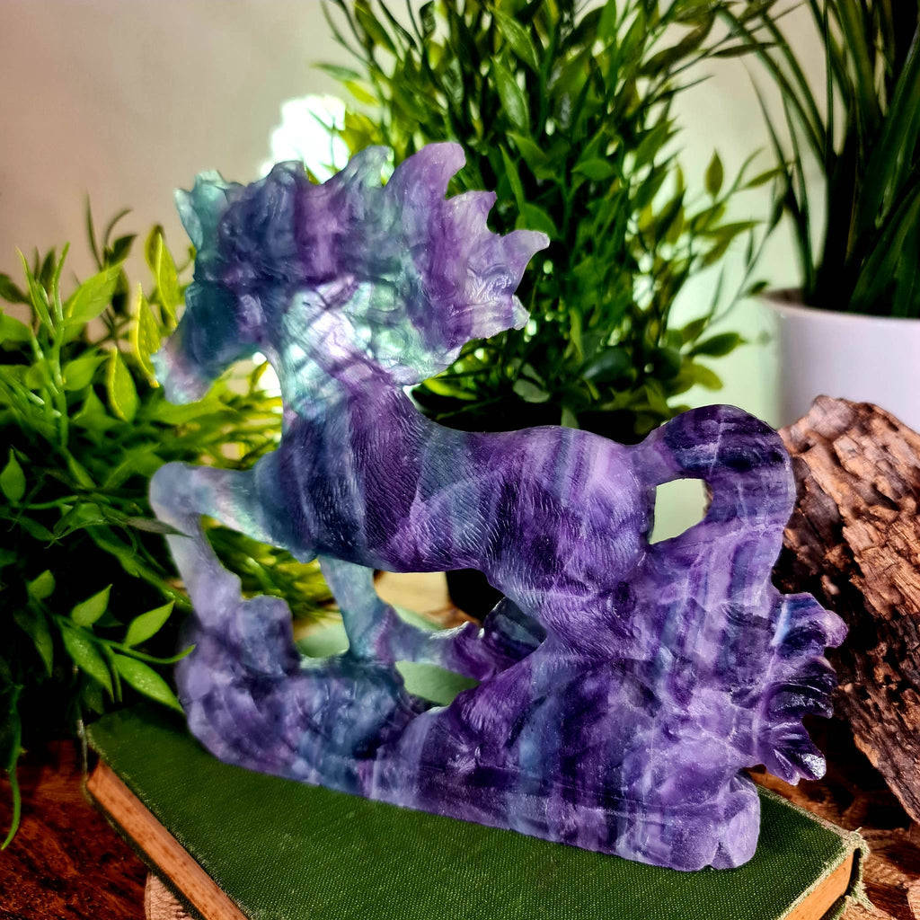 Fluorite Carved Horse