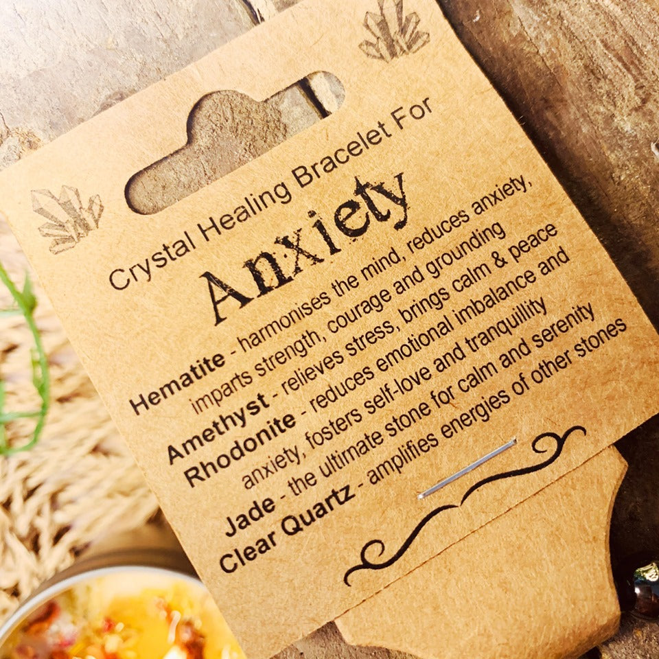 Anxiety Crystal Bead Bracelet