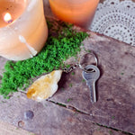 Raw Citrine Keyring