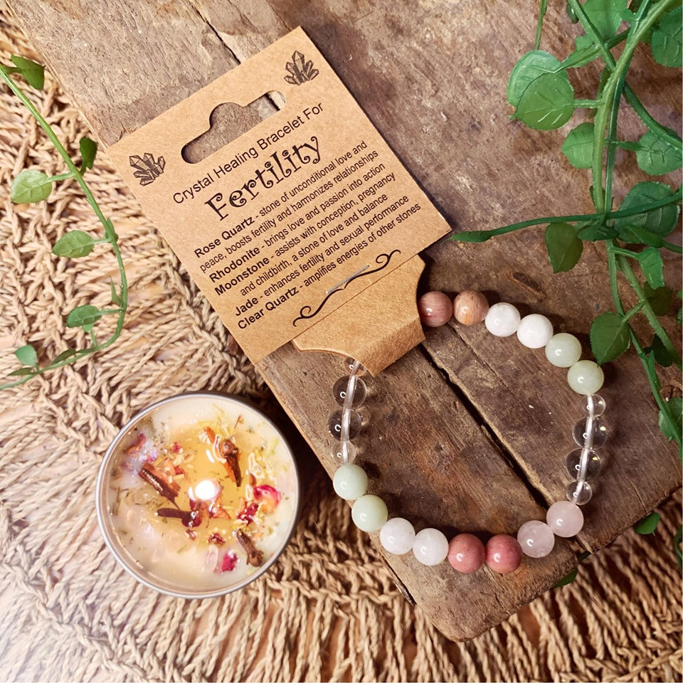 Fertility Crystal Bead Bracelet