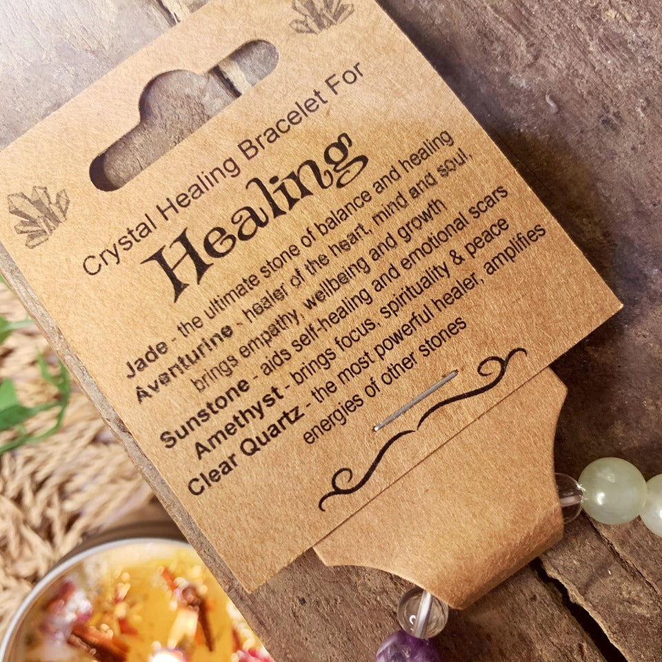 Healing Crystal Bead Bracelet