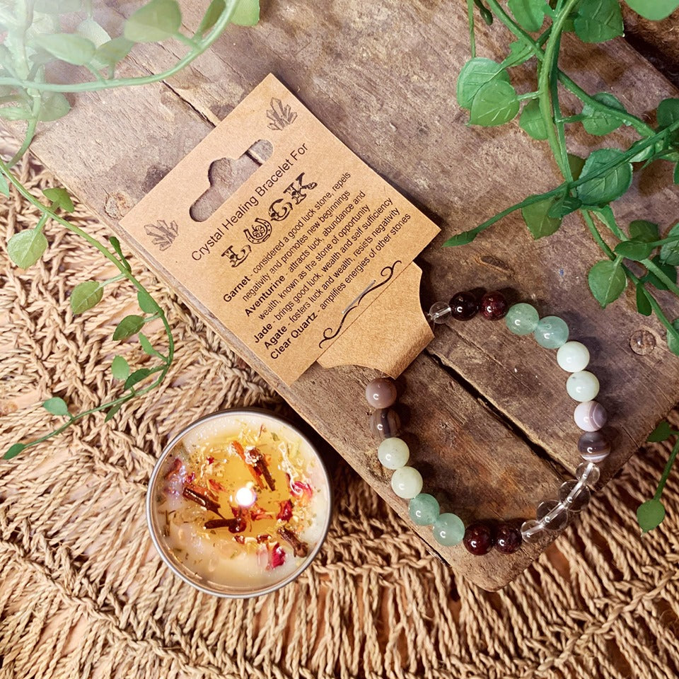 Luck Crystal Bead Bracelet